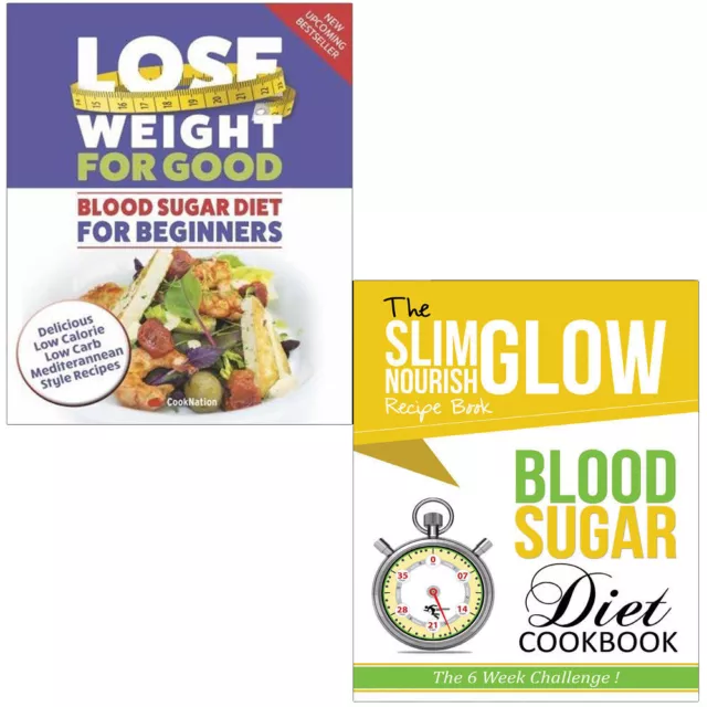 Blood Sugar Diet Cookbook 2 books Collection set (Lose Weight For Good)Paperback