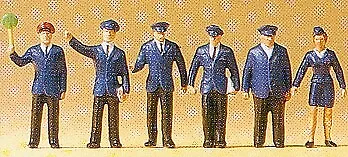 Preiser 14011 DB Railway Personnel (6) Standard Figure Set HO