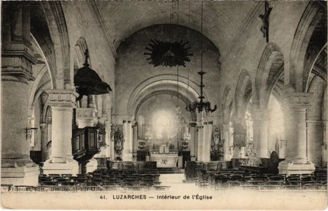 CPA Luzarches Interieur de l'Eglise FRANCE (1333122)