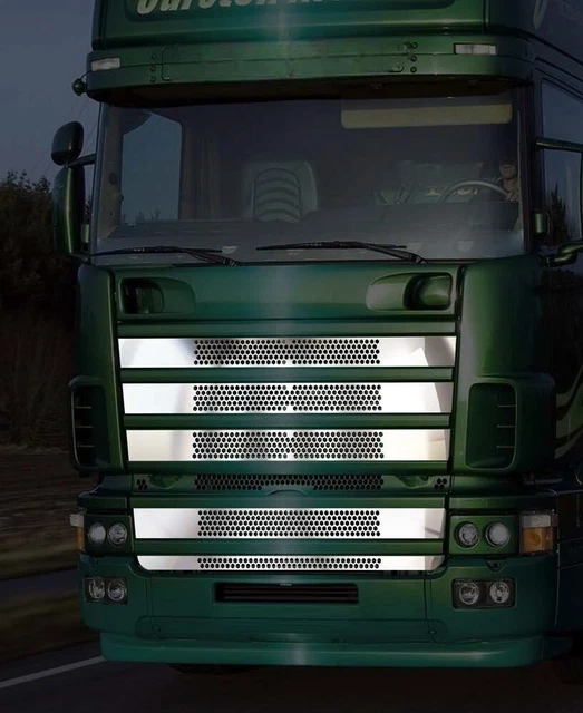 4 Coperture Specchi In Acciaio Inox Per Scania Serie S (2016+) - Lucidato A Specchio, Antiruggine - 2