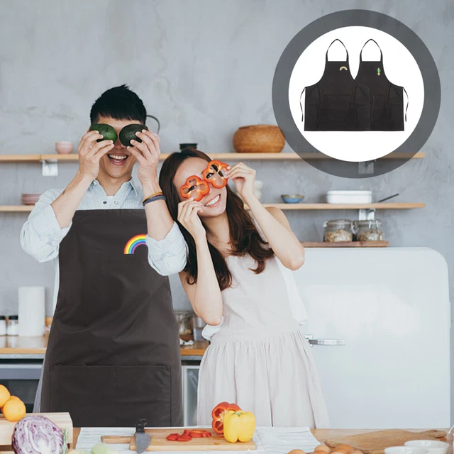 Abito impermeabile PVC grembiule da caffè grembiule Pinafore casa