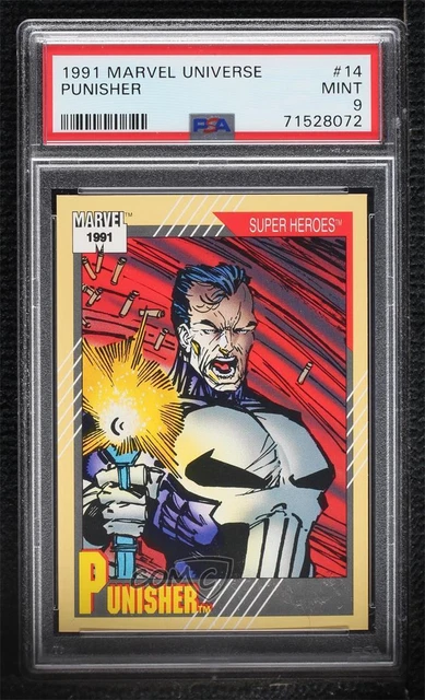 1991 Impel Marvel Universe Series II Super Heroes Punisher #14 PSA 9 MINT