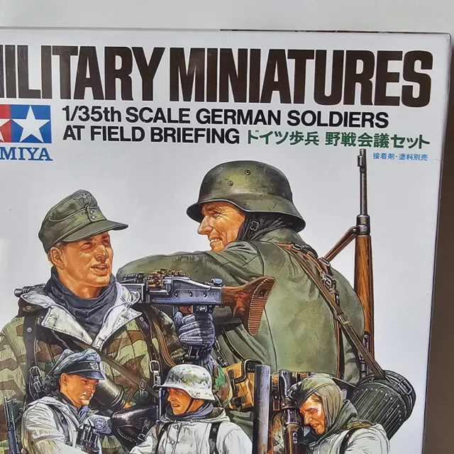 Tamiya Military Miniatures German Soldiers At Field Briefing 1/35 *Brand New* 2