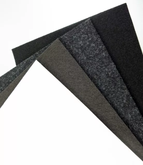 Oferta 5x Placa de Fieltro 13x30cm Fieltro Fuerte Autoadhesivo Braun Gris Negro