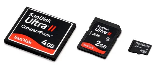 Cartes mémoire pour appareils photo numériques - CF Compact Flash SD Memory...