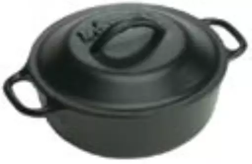 Lodge L1SP3 Qt  Seasoned Cast Iron Serving Pot