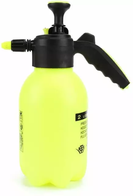 2L Garden Hand Pump Sprayer – Portable Pressure Spray Bottle Water Weed Chemical