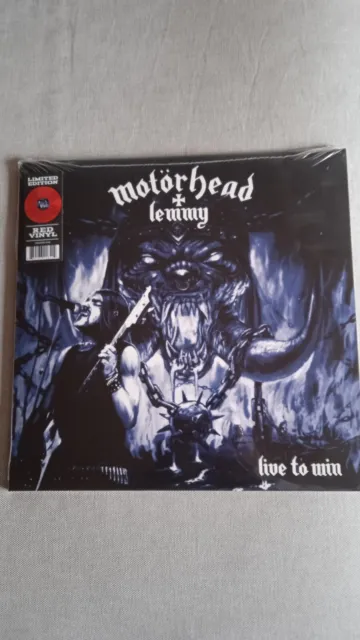 Motörhead Live To Win Red Vinyl LP Lemmy Sealed Limitiert Born To Lose Rock Roll