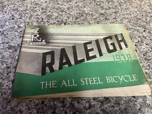Raleigh All Steel Cycles Catalogue Pamphlet Vintage Bicycle Brochure 1938