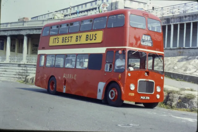 35mm Original Colour Bus Slide Preserved Ribble Leyland Titan PD3 PCK370