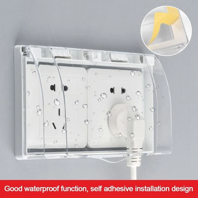 Presa da parete scatola impermeabile plastica copertura spina elettrica bagno