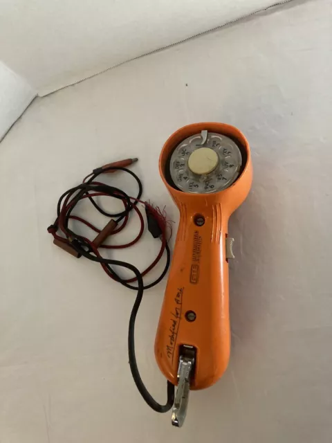 Vintage GTE ORANGE AUTOMATIC ELECTRIC Linesman’s Rotary Phone Equipment UNTESTED