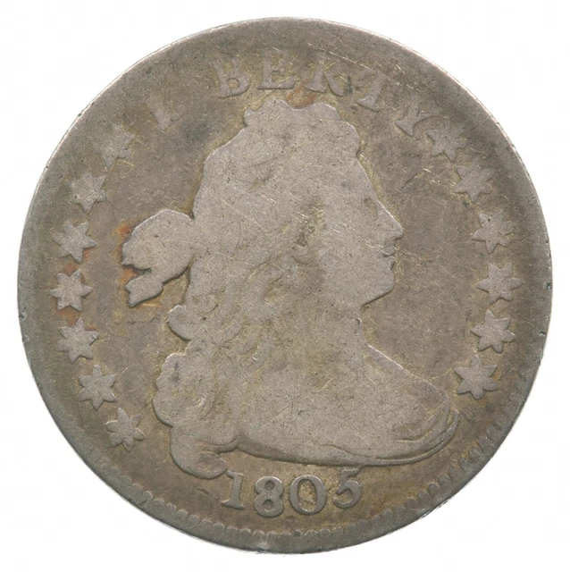 1805 Draped Bust Heraldic Eagle Dime *8343