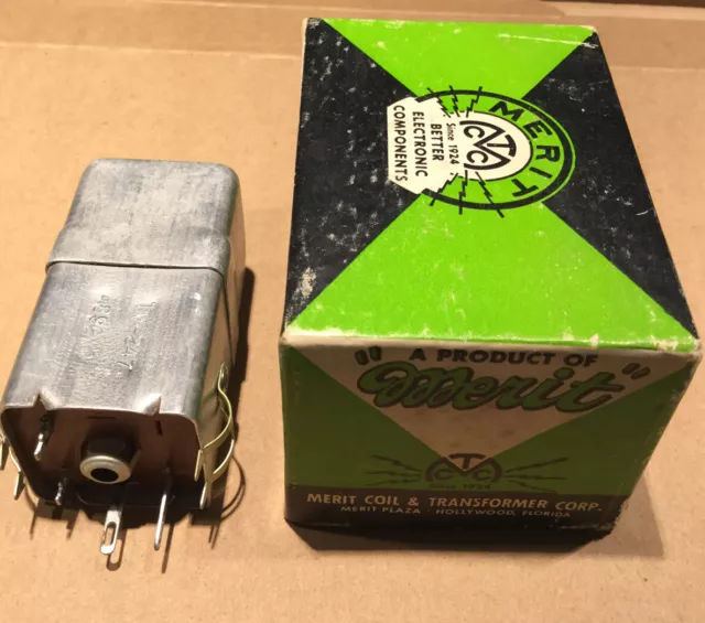 Merit TV-247 44 MC Video IF Transformer Truetone 9A2370 9A2435 2