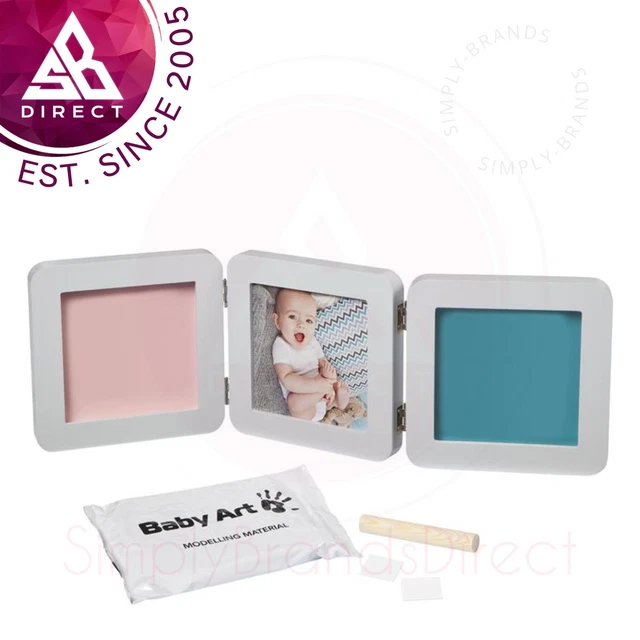 Baby Art Mon Bébé Tactile Deux Moulage Avec Photo Cadre Pastel │ Main/Empreinte