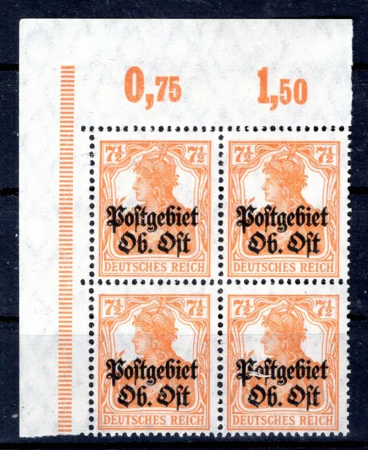 Ober-Ost 4b POR ECKRAND-VB ** MNH POSTFRISCH 90EUR (K6238