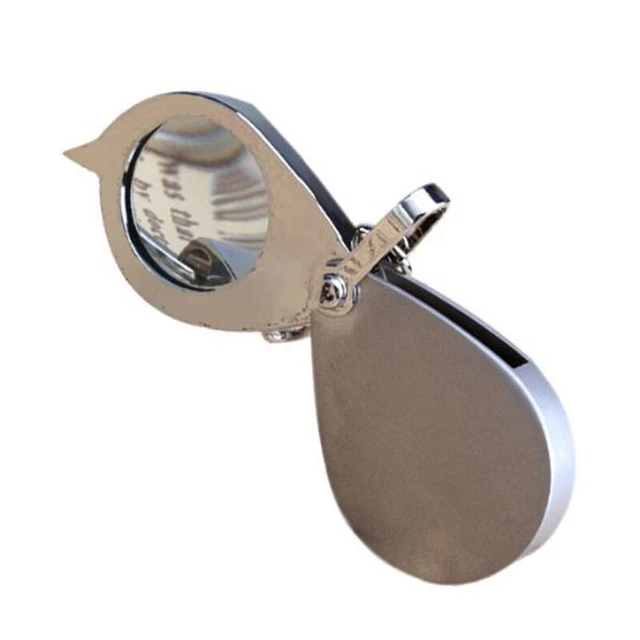 30 mm 3 x lente di ingrandimento pieghevole formato tasca lente di ingrandimento lettura lente di ingrandimento con chiave1430