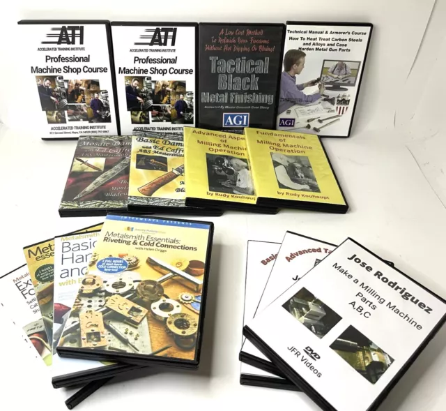 Collection of 14 Metalworking Metalsmithing Techniques DVD Video Programs