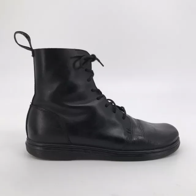 Dr. Martens Danica Boots 8 Eye Black Leather Faux Fur Insoles Womens US 7 (UK 5) Dr. Martens Danica Boots 8 Eye Black Leather Faux Fur Insoles Womens US 7 (UK 5)