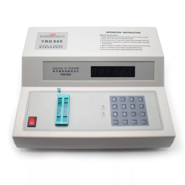 Digital IC Tester Integrated Circuit Chip Component Detector YBD-868