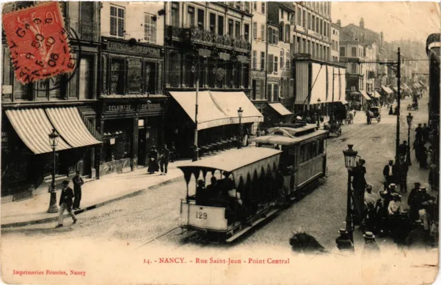 CPA NANCY - Rue St-JEAN - Point Central (386143)