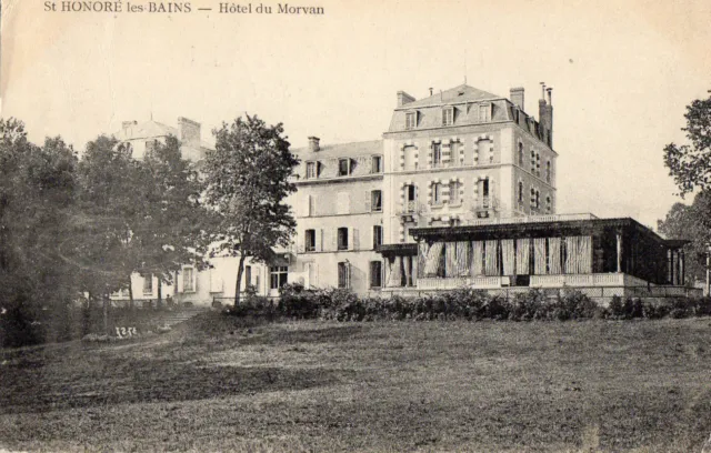 OLD POSTCARD - FRANCE - St Honore les Bains - Hotel du Morvan - c1910