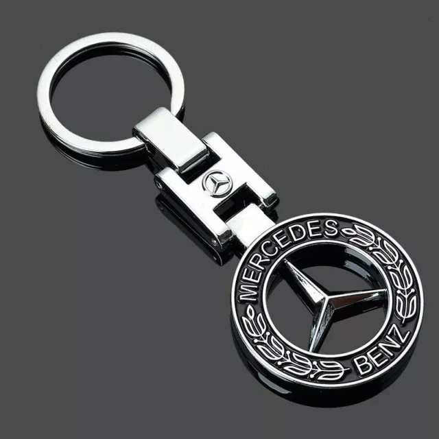 MERCEDES BENZ Hollow Logo Metal Car Keyring Keychain Metal Key Ring AUS