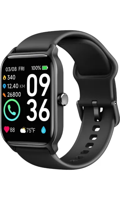 Smart Watch for MenAnswer/Make CallAlexa Built-in1.8"Fitness Tracker with Hea...