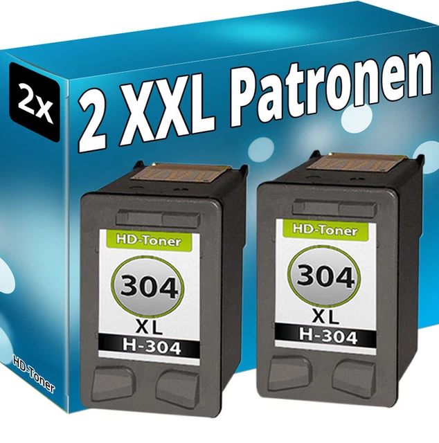 2x Inchiostro Cartucce per HP 304 XL Deskjet 2620 2630 2633 3700 3720 3730