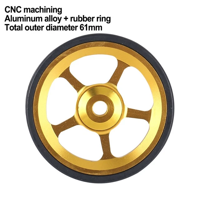 Roue De Vélo Pliable 70 Mm Pour Brompton – Alliage Alu, Roulement Intégré, Poids 50 G, Avec Vis, Plusieurs Couleurs