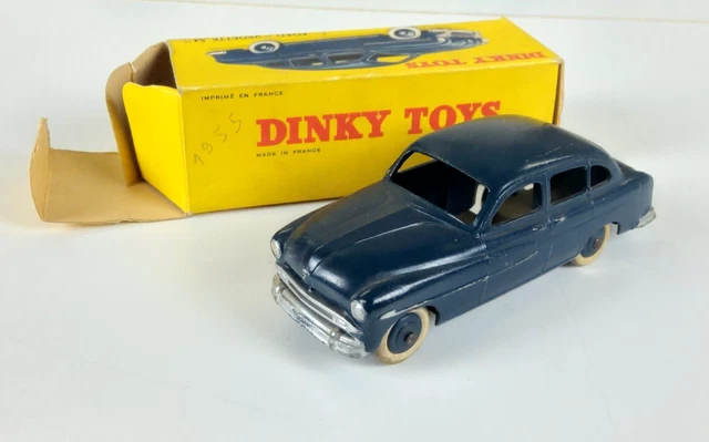Dinky Toys N°24 X Ford Vedette 54 – Voiture Miniature 1/43 Gris – Boîte D'origine
