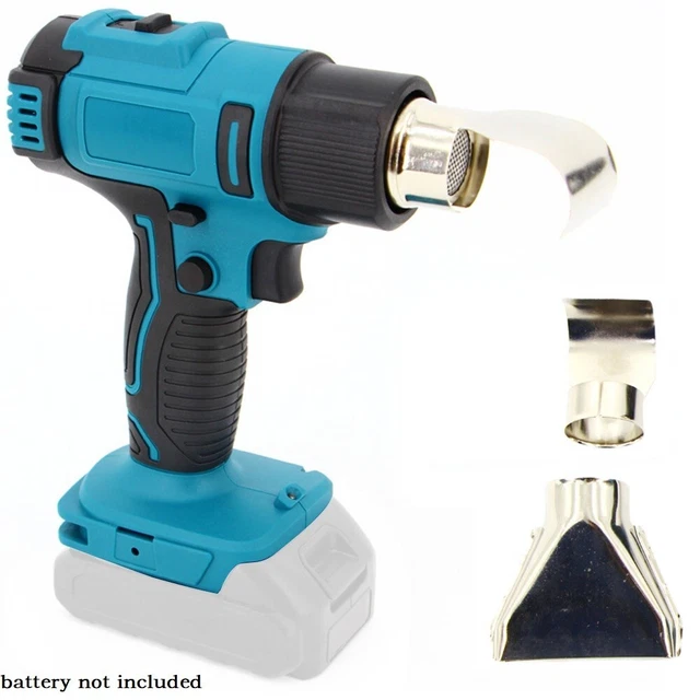 Ensemble pratique de sèche-cheveux réglable sans fil pistolet à air chaud tem