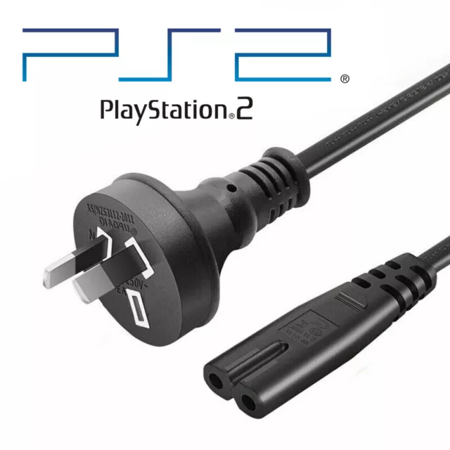 PS2 Power Supply 1.5m Cord Cable AU Plug Sony Playstation 2 Slim Slimline AUS