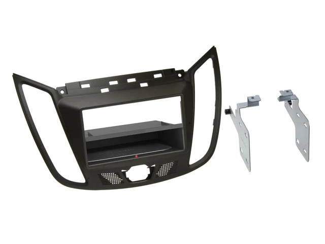 Maschera radio Inbay DIN autoradio per Ford C-Max Kuga DM2 marrone scuro
