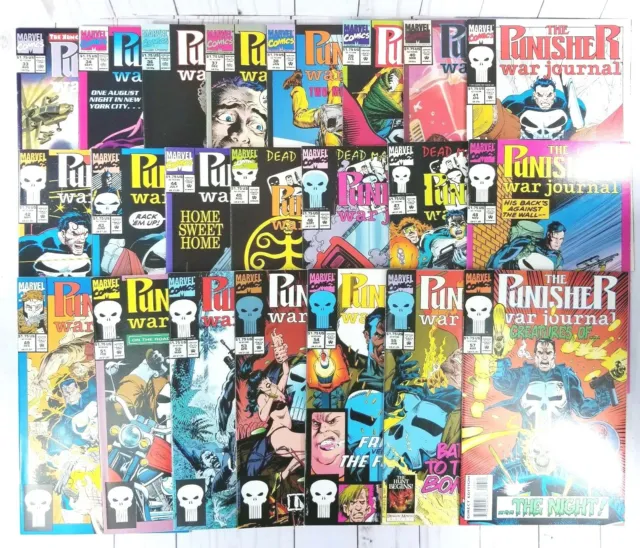 The Punisher War Journal #33-34, #36-49, #51-55, #57 Marvel 1991-1993, 22 Issues