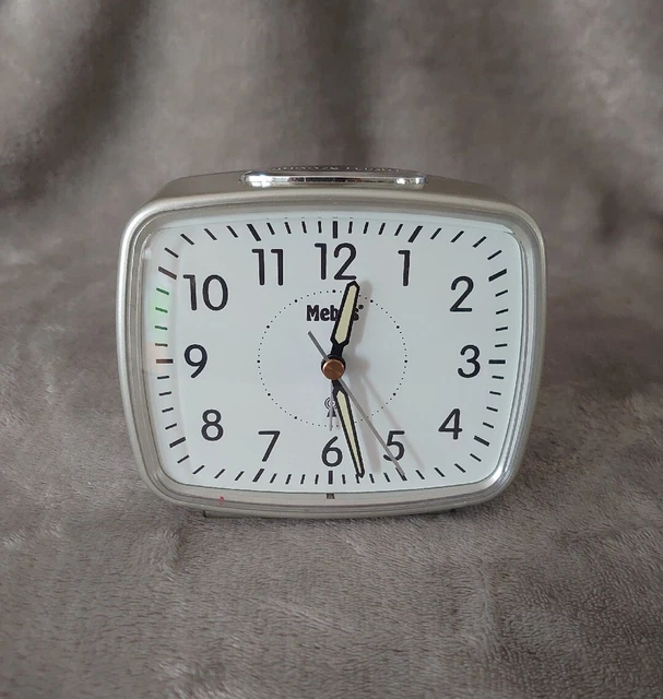 Réveil Wehrle Savoy – Métal Gris – Quartz – Occasion (rayure Verre)