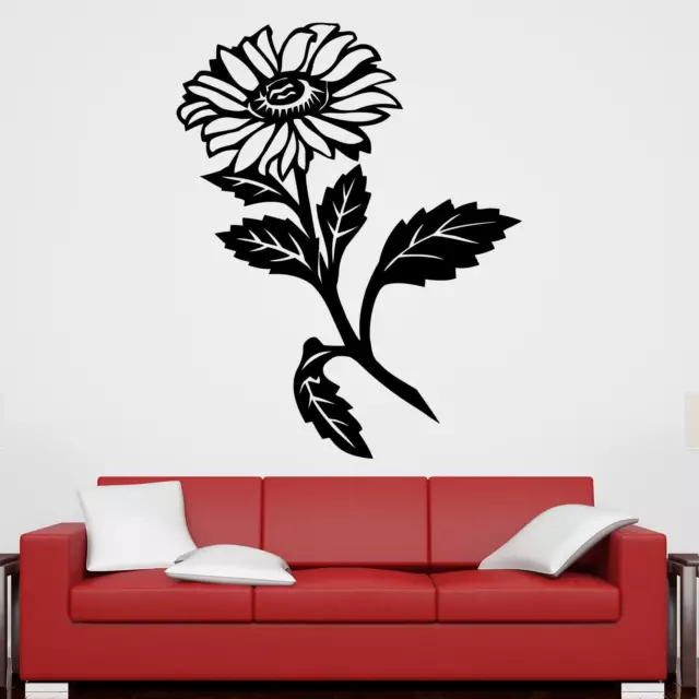 Single Flower Wall Sticker Decal Transfer Home Nature Bedroom Matt Vinyl UK