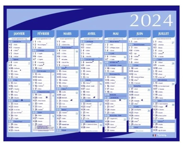 CALENDRIER 2024 SEMESTRIEL Grande Lune 21 X 27 Cm Bleu NEUF EUR 3 20 calendrier-2024-semestriel-grande-lune-21-x-27-cm-bleu-neuf-eur-3-20