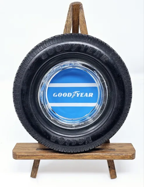 Goodyear Tire Ashtray Vector Advertisement Promotion Vintage 6" VGC