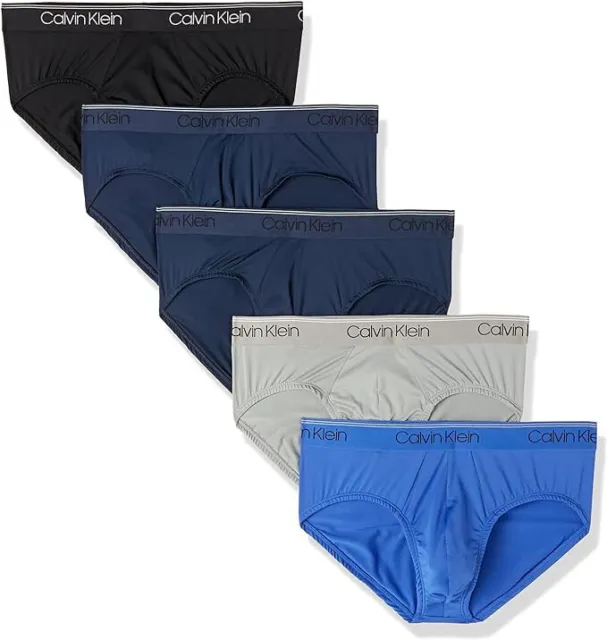 Calvin Klein Men's Micro Stretch 5-Pack Hip Brief, Large