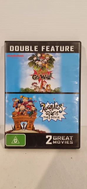 RUGRATS GO WILD / Rugrats In Paris The Movie 2 DVD Like New Padded