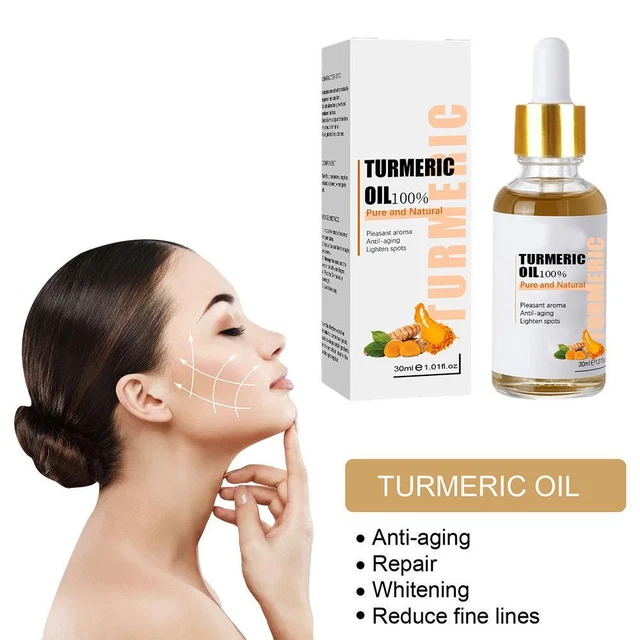Olio siero viso curcuma sbiancamento ances correttore macchie scure trattamento macchie scure