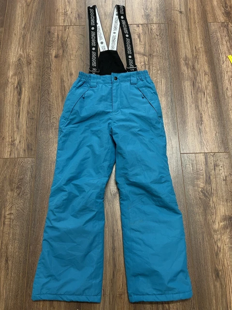 Pantaloni da sci GRU bambini 9-10 anni isolati blu spesso caldo salopette da neve