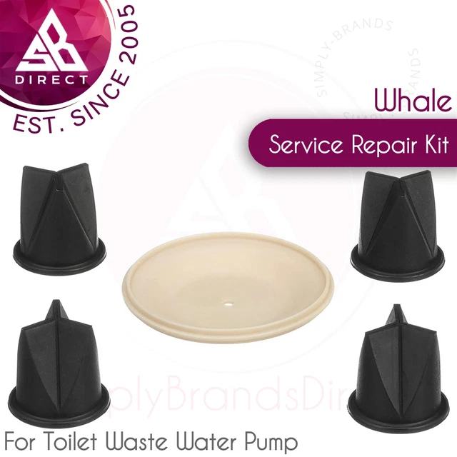 Whale Gulper Toilettes Perte Eau Pompe Service Réparation Kit │ AK1557