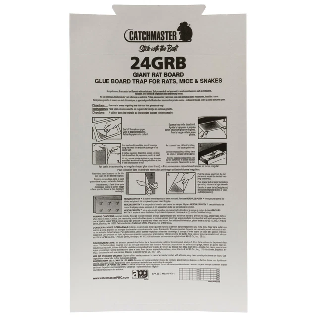 24 Catchmaster Giant Glue Boards For Rats Snakes Rat Glue Trap 18.5 " x 10.5 "