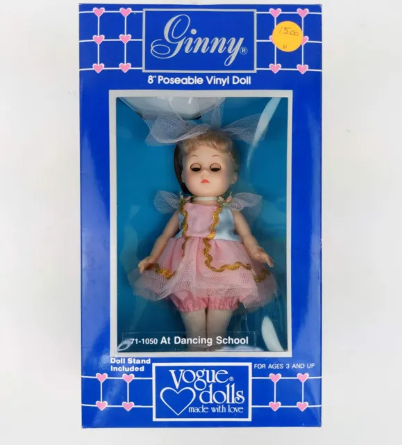 1980s Vogue Doll, Ginny ~ AT DANCING SCHOOL ~ 71-1050, 8in Poseable Doll