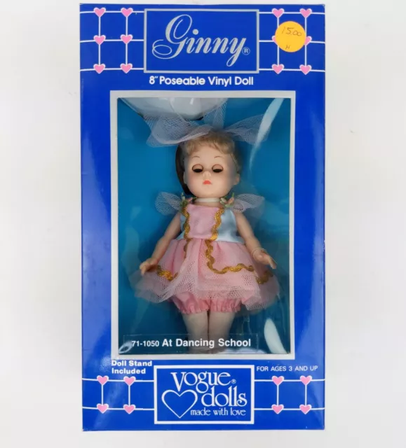 1980s Vogue Doll, Ginny ~ AT DANCING SCHOOL ~ 71-1050, 8in Poseable Doll
