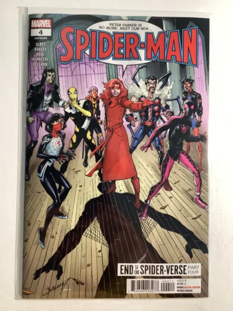Spider-Man (2022 Marvel) #4A Nm/Mt 9.8 Cover Art By: Mark Bagley! “Cgc Ready!”