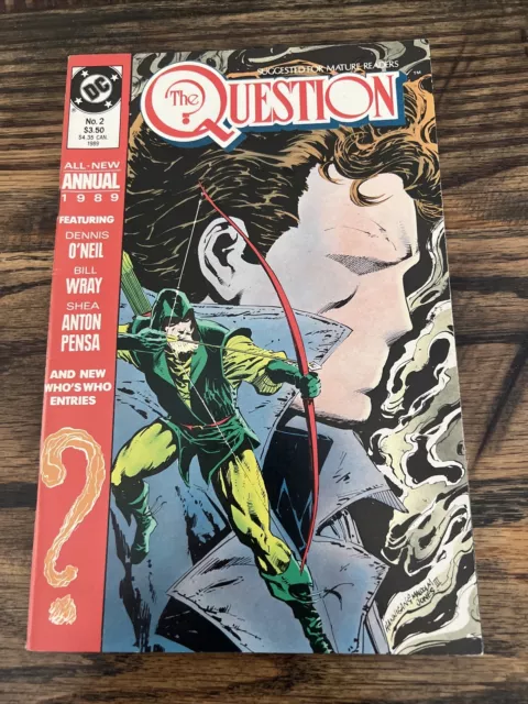 THE QUESTION ANNUAL #2 (1989 Series) DC Comics 'DENNIS O'NEIL - Great Condition