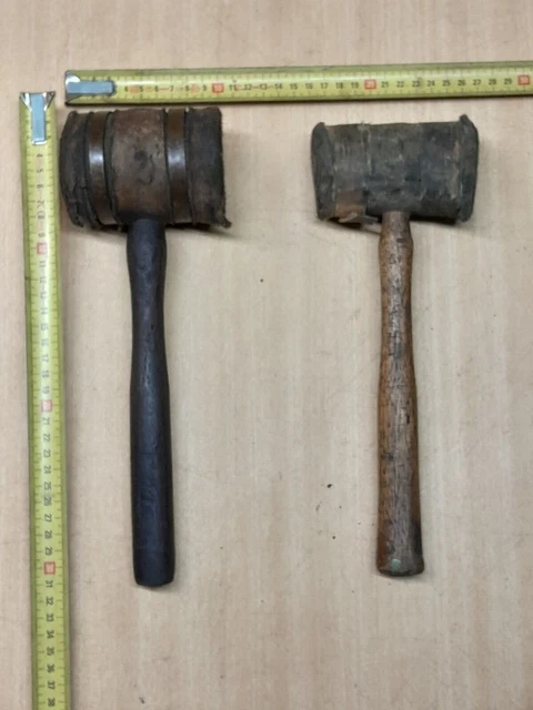 Lot Ancien De Marteaux, Masse Et Massette - Outils De Forgeron Vintage